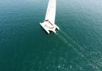 trimaran photo aérienne voile